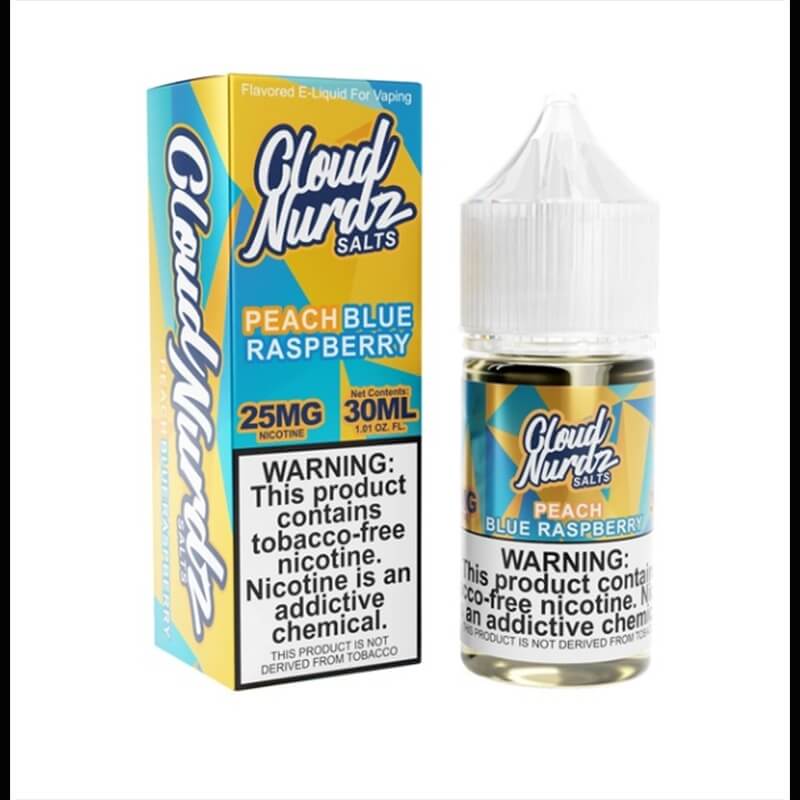 Cloud Nurdz SALT Peach Blue Razz