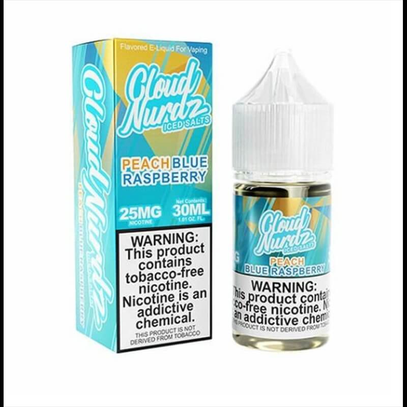 Cloud Nurdz SALT ICE Peach Blue Razz