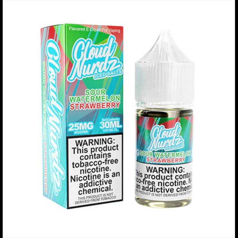 Cloud Nurdz SALT ICE Sour Watermelon Straw