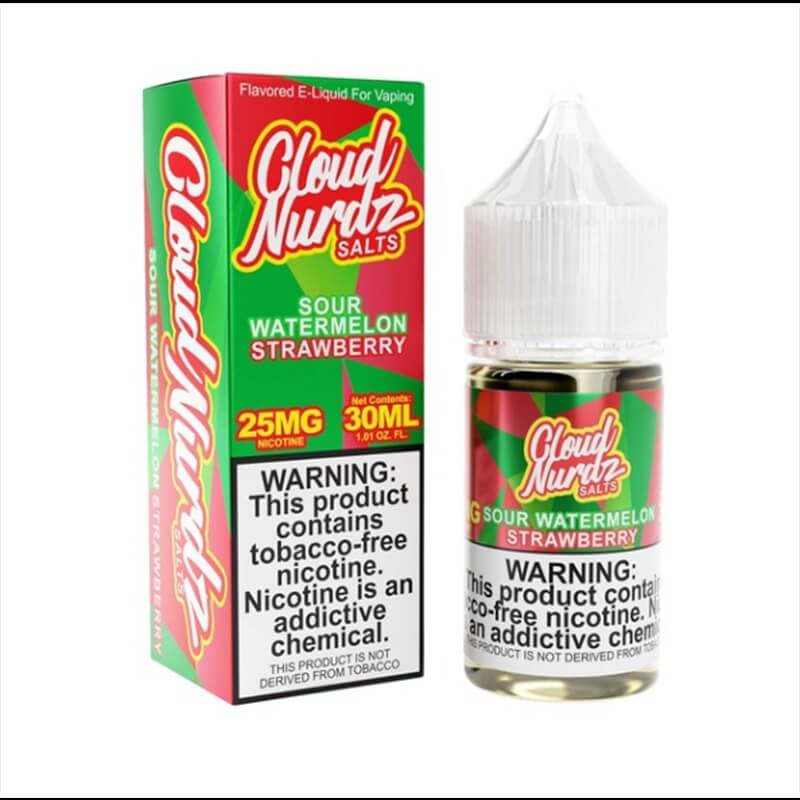 Cloud Nurdz SALT Sour Watermelon Straw